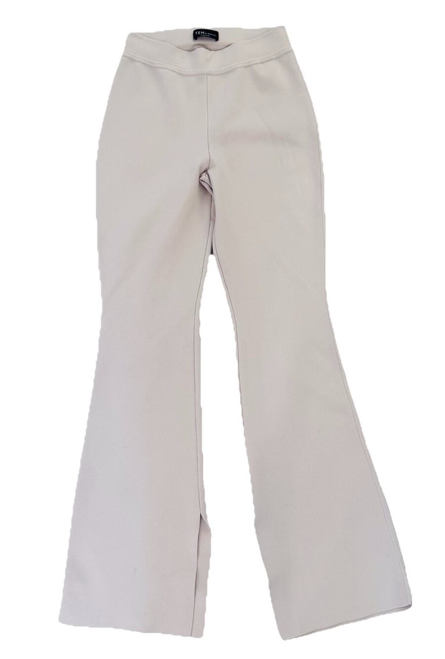 TEN by Babaton Aritzia Paramount Flared Pants High Rise Split Hem Sz M Stretch
